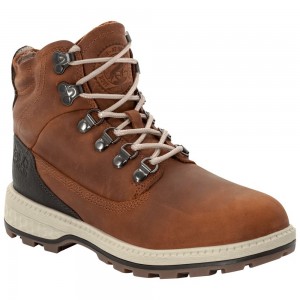 Buty Casual Damskie Jack Wolfskin Jack Mid Brown/White | DC6034521