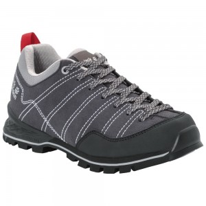 Buty Trekkingowe Damskie Jack Wolfskin Scrambler Low Głęboka Szare | VW5614739