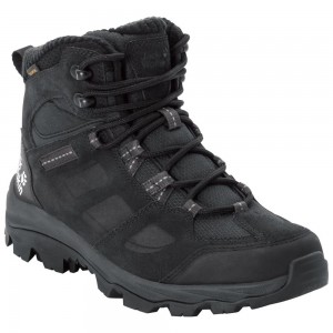 Buty Trekkingowe Damskie Jack Wolfskin Vojo 3 Wt Texapore Mid Czarne | CY6471890