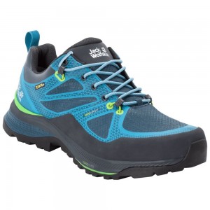 Buty Trekkingowe Męskie Jack Wolfskin Force Striker Texapore Low Blue/Green | ZT8673420