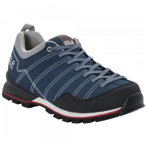 Buty Trekkingowe Męskie Jack Wolfskin Scrambler Low Blue/Black | QG8534192