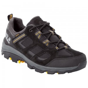 Buty Trekkingowe Męskie Jack Wolfskin Vojo 3 Texapore Low Black/Yellow | OX6285901