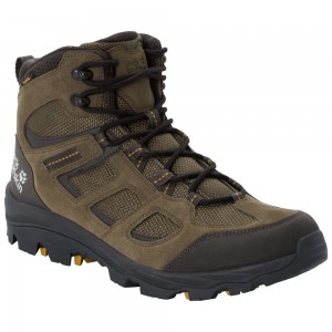Buty Trekkingowe Męskie Jack Wolfskin Vojo 3 Texapore Mid Khaki/Black | ZS9406852