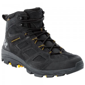 Buty Trekkingowe Męskie Jack Wolfskin Vojo 3 Texapore Mid Black/Yellow | TZ7513940