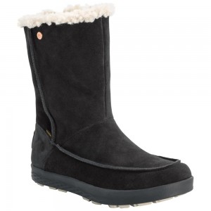 Buty Zimowe Damskie Jack Wolfskin Auckland Wt Texapore Black/Beige | WJ0643871