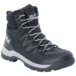 Buty Zimowe Męskie Jack Wolfskin Aspen Texaporeid Black/Grey | GD7036421