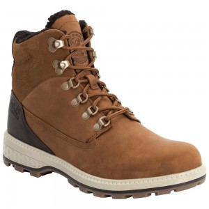 Buty Zimowe Męskie Jack Wolfskin Jack Wt Mid Brown/White | CX0236187