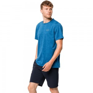Funkcjonalny top Męskie Jack Wolfskin Hydropore Xt Niebieskie | DE8340267