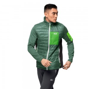 Kamizelka Męskie Jack Wolfskin Routeburn Oliwkowe | MJ6310248