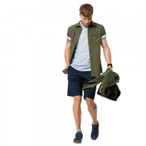 Koszule Męskie Jack Wolfskin El Dorado Ciemny | EX9021564