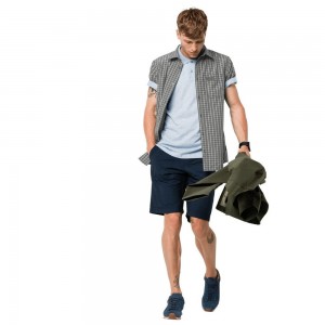 Koszule Męskie Jack Wolfskin El Dorado Oliwkowe | AQ7048192