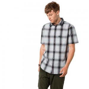 Koszule Męskie Jack Wolfskin Hot Chili Szare | WE6405971