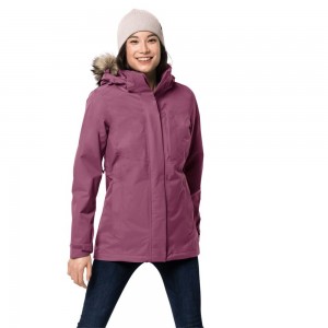 Kurtka 3 W 1 Damskie Jack Wolfskin Arctic Ocean Fioletowe | MX9458230