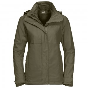 Kurtka 3 W 1 Damskie Jack Wolfskin Echo Pass Szare | CK8054672