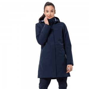 Kurtka 3 W 1 Damskie Jack Wolfskin Ottawa Niebieskie | XV9051374