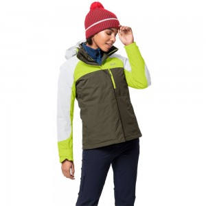 Kurtka 3 W 1 Damskie Jack Wolfskin Whitney Peak Szare | CD4571032