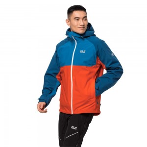 Kurtka 3 W 1 Męskie Jack Wolfskin Mount Isa Czerwone | IX9475316