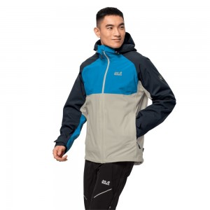 Kurtka 3 W 1 Męskie Jack Wolfskin Mount Isa Szare | TU6524908