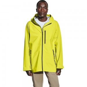 Kurtka Hardshell Męskie Jack Wolfskin Stormshell Żółte Szare | CV2713605