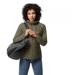 Kurtka Hybrydowa Damskie Jack Wolfskin Jwp Hybrid Szare | BY0723594