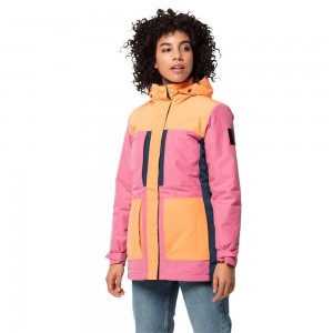 Kurtka Przeciwdeszczowa Damskie Jack Wolfskin 365 Flash Field Różowe | NR2940637