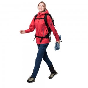 Kurtka Przeciwdeszczowa Damskie Jack Wolfskin Exolight Pro Czerwone | GA0859136