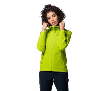 Kurtka Przeciwdeszczowa Damskie Jack Wolfskin Jwp Shell Głęboka Zielone | FR5139078