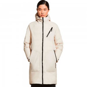 Kurtka Przeciwdeszczowa Damskie Jack Wolfskin Tokyo Białe | FK7612453