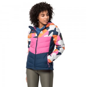 Kurtka Puchowa Damskie Jack Wolfskin 365 Hideaway Różowe | ER9041875