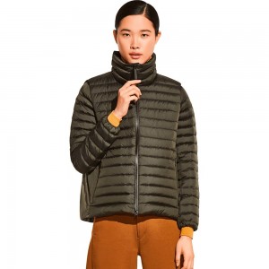 Kurtka Puchowa Damskie Jack Wolfskin Upper East Twin Zielone | VP5439278