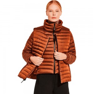 Kurtka Puchowa Damskie Jack Wolfskin Upper East Twin Miedź | GS1607842