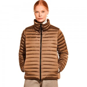Kurtka Puchowa Damskie Jack Wolfskin Upper East Twin Brązowe | YP5963082