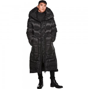 Kurtka Puchowa Męskie Jack Wolfskin Sapporo Czarne | KO9576348