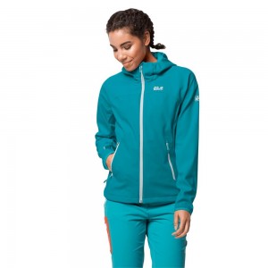 Kurtka Softshell Damskie Jack Wolfskin Eagle Peak Ciemny Niebieskie | UV9128574
