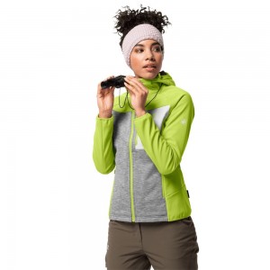 Kurtka Softshell Damskie Jack Wolfskin Sky Peak Głęboka Zielone | YL6189542