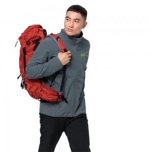 Kurtka Softshell Męskie Jack Wolfskin Northern Point Szare | OJ0456278