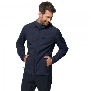 Kurtka Softshell Męskie Jack Wolfskin Northern Point Niebieskie | WY2071456
