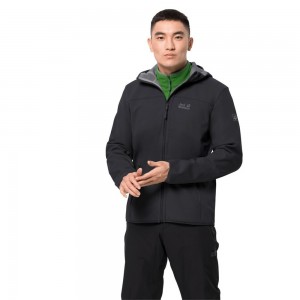 Kurtka Softshell Męskie Jack Wolfskin Northern Point Czarne | HI5076948