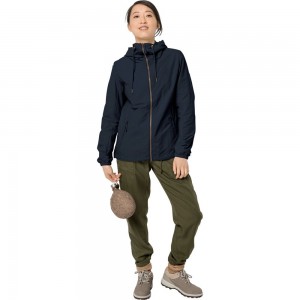 Kurtka jesienna Damskie Jack Wolfskin Lakeside Niebieskie | KZ6372840