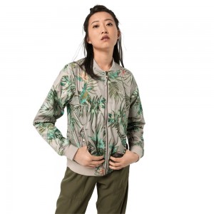 Kurtka jesienna Damskie Jack Wolfskin Tropical Blouson Szare | JX7902543