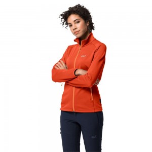 Kurtka sportowa Damskie Jack Wolfskin Horizon Czerwone | TK3204179