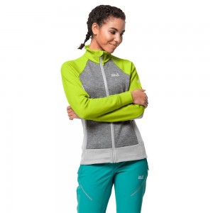Kurtka sportowa Damskie Jack Wolfskin Sky Peak Głęboka Zielone | UT5768432