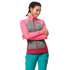 Kurtka sportowa Damskie Jack Wolfskin Sky Peak Koralowe Różowe | XB6279034