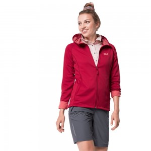 Kurtka sportowa Damskie Jack Wolfskin Star Jasny Czerwone | CL7390482