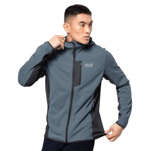 Kurtka sportowa Męskie Jack Wolfskin Kiewa Prime Szare | IL3728146