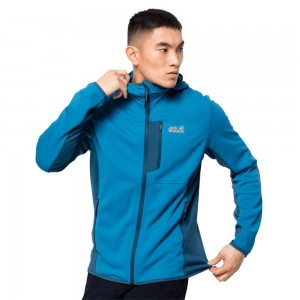 Kurtka sportowa Męskie Jack Wolfskin Kiewa Prime Niebieskie | BY3905816