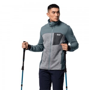 Kurtka sportowa Męskie Jack Wolfskin Sky Peak Szare | EU0543291