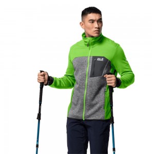 Kurtka sportowa Męskie Jack Wolfskin Sky Peak Zielone | QX6843205