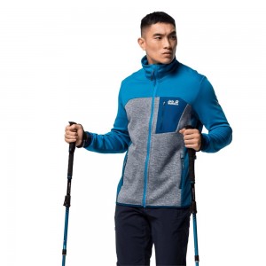 Kurtka sportowa Męskie Jack Wolfskin Sky Peak Niebieskie | XD8521634