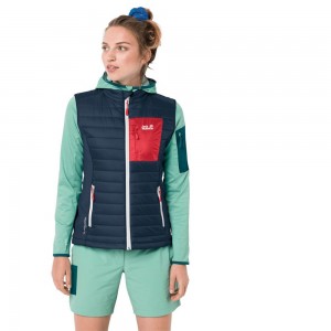 Kurtka wiatroszczelna Damskie Jack Wolfskin Routeburn Ciemny Indygo | XP1687495